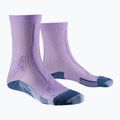 Șosete de alergare pentru femei X-Socks Trailrun Discover Crew orchid/sunset blue