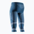 Pantaloni termoactivi pentru femei X-Bionic Energy Accumulator Light Pants 3/4 mineral blue/arctic white 2