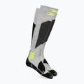 Șosete de schi X-Socks Ski Discover Otc rhino grey/canary