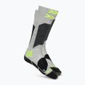 Șosete de schi pentru copii X-Socks Ski Discover Otc rhino grey/canary