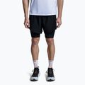 Pantaloni scurți de alergare pentru bărbați X-Bionic Efektor 2in1 x black/x black