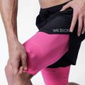 Pantaloni scurți de alergare pentru bărbați X-Bionic Efektor 2in1 x black/neo pink 3