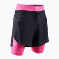 Pantaloni scurți de alergare pentru bărbați X-Bionic Efektor 2in1 x black/neo pink 4