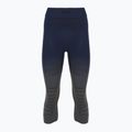 Pantaloni termoactivi pentru femei X-Bionic Invent Graphics 3/4 marine/grey/light grey 3