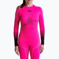 Bluză termoactivă pentru femei X-Bionic Invent Graphics LS fluo pink/x white