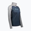 Bluză termică damă SCOTT Defend Merino High Neck light grey melange/dark blue 3