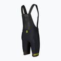 Pantaloni scurți de ciclism pentru bărbați  SCOTT RC Pro +++ Bibshorts black/sulphur yellow 2