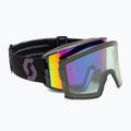 Ochelari de schi SCOTT React black/aurora green/enhancer teal chrome/pro green