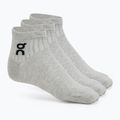 Șosete On Running Logo Sock Mid 3 pary heather gray