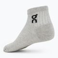 Șosete On Running Logo Sock Mid 3 pary heather gray 2
