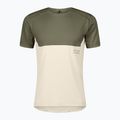 Tricou de alergare pentru bărbați SCOTT Endurance Tech hay green/cotton white