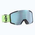 Ochelari de schi SCOTT Shield glow green/amp ice chrome