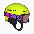 Cască de schi pentru copii SCOTT Keeper 2 + ochelari Witty neon yellow 10