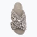 Șlapi pentru femei INUIKII Woven Stones Platform stone grey 5