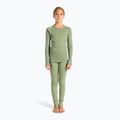 Lenjerie de corp termică pentru copii ODLO Active Warm Eco Long oțel gri melange/verde mat