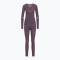 Set de lenjerie termoactivă pentru femei ODLO Fundamentals Performance Warm gray ridge