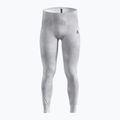Pantaloni termoactivi pentru bărbați ODLO Active Warm X Pow Bl Bottom Long odlo silver grey