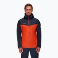 Jachetă hardshell pentru bărbați MAMMUT Kento Light HS portocaliu/verde 1010-27760