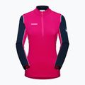 Pulover de trekking pentru femei MMMUT Aenergy ML Half Zip Pull roz și albastru marin 4