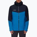 Jachetă hardshell pentru bărbați MAMMUT Convey Tour Hs albastru-verde