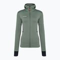 Mammut bluză de trening fleece pentru femei Taiss Light ML cu glugă jad întunecat/negru 5