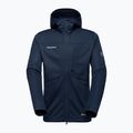 Geacă softshell pentru bărbați Mammut Ultimate VIII Softshell Hooded marine 4