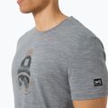 Tricou pentru bărbați super.natural Gogeanie Tee cashmere greymel/dark shadowmel/vintage khakimel 3