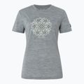 Tricou pentru femei super.natural Ornament Tee cashmere grey melange/leaf melange/white stone 4