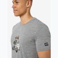 Tricou pentru bărbați super.natural Carski cashmere grey melange/various 4