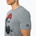 Tricou pentru bărbați super.natural Sailor Tee cashmere grey mel/jet black /high risk red 3