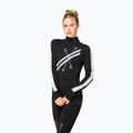 Longsleeve pentru femei super.natural KryTeeede Col T-Neck Light jet black/white/mountain trail gl/white