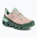 Cizme de trekking pentru femei On Cloudwander Waterproof roz-verde 7398278