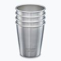 Căni turistice Klean Kanteen Pint Cup 4 bucăți brushed stainless