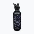 Sticlă de călătorie Klean Kanteen Classic negru camuflaj negru