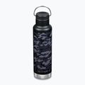 Sticlă de călătorie Klean Kanteen Classic VI negru camuflaj negru