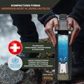 Sticlă turistică cu filtru Bachgold Selfpress Waterfilter 500 ml alb 2