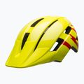 Cască de ciclism pentru copii Bell Sidetrack II strike gloss hiviz/red