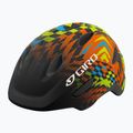 Cască de bicicletă pentru copii Giro Scamp Integrated MIPS matte black/check fade