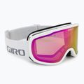 Ochelari de schi Giro Cruz white wordmark/ amber pink