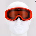 Ochelari de schi pentru copii Alpina Piney red matt/orange 10