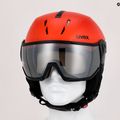 Cască de schi UVEX Instinct Visor negru/roșu 56/6/260/7005 17