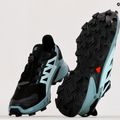 Încălțăminte de alergat pentru femei Salomon Supercross 4 GTX negru-albastră L41735500 21
