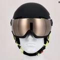 Căști de schi pentru copii Alpina Zupo Visor Q-Lite charcoal/neon matt 14