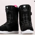 Cizme de snowboard pentru femei DC Lotus black/black/white 14
