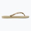 Șlapi pentru femei Havaianas Slim sand grey / light golden 2