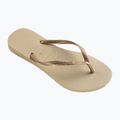 Șlapi pentru femei Havaianas Slim sand grey / light golden 8