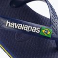 Sandale pentru copii Havaianas Baby Brasil Logo II navy blue / citrus yelloew 9