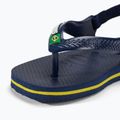 Sandale pentru copii Havaianas Baby Brasil Logo II navy blue / citrus yelloew 8