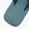 Șlapi de bărbați Havaianas Surf Material argintiu/albastru 9