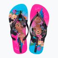 Șlapi pentru femei Ipanema Graffiti V pink/black/blue 2